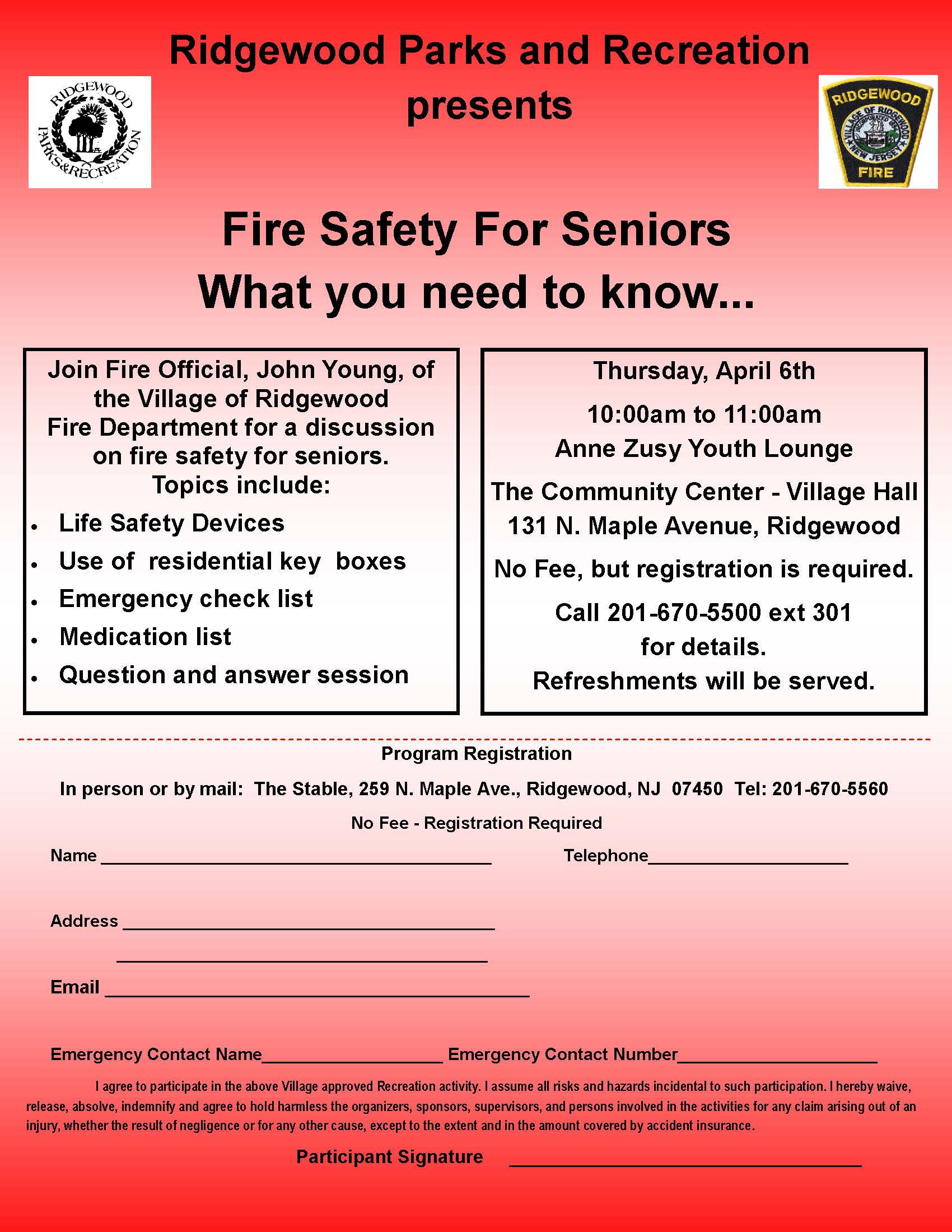 Fire Safety For Seniors