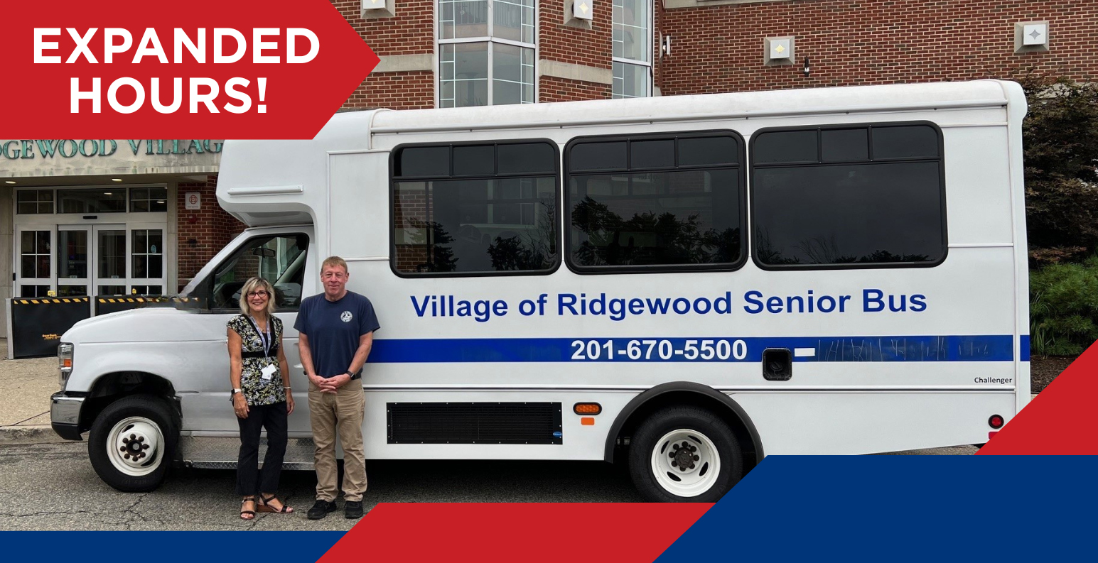 Ridgewood Senior Bus Schedule Update